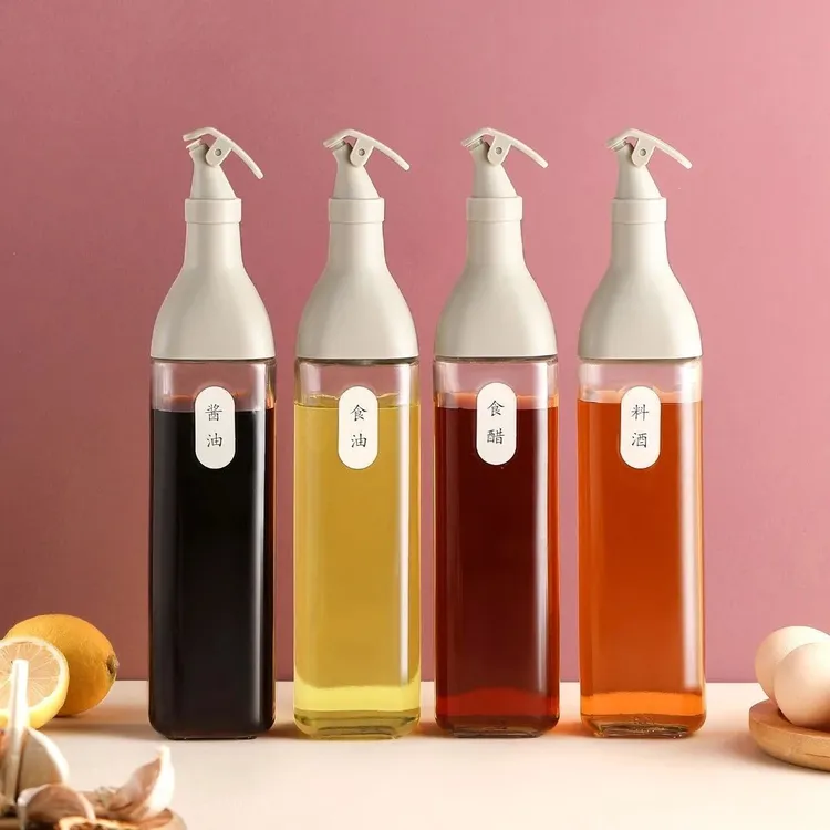 新疆包邮玻璃油瓶防漏油大容量调料瓶酱油醋瓶拍一发二
