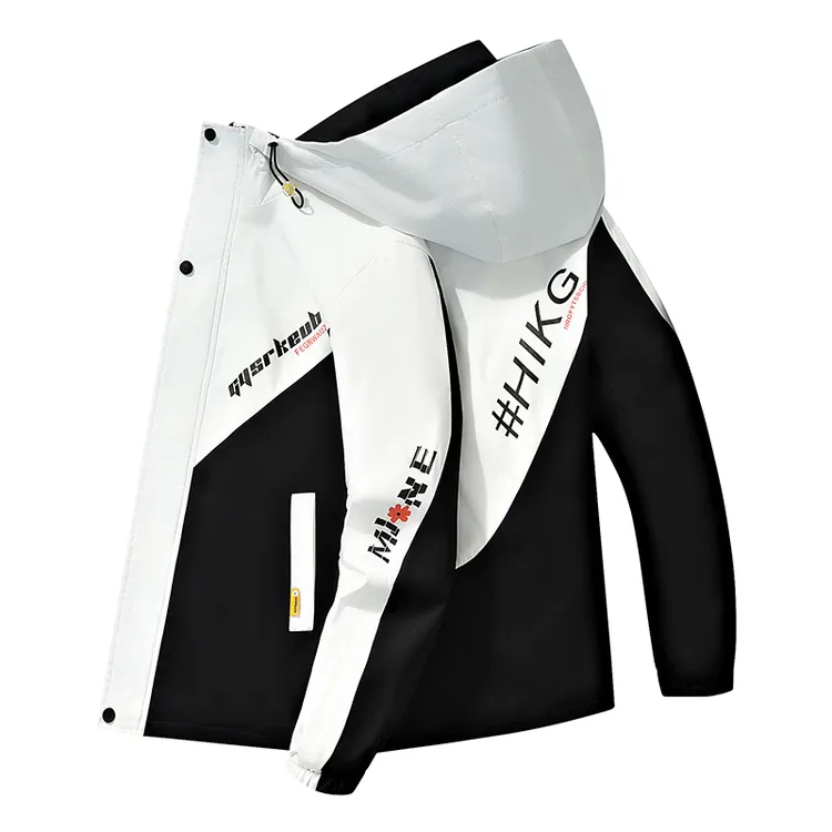 外套男春秋款韩版潮流青少年学生帅气褂子休闲百搭连帽夹克潮外套