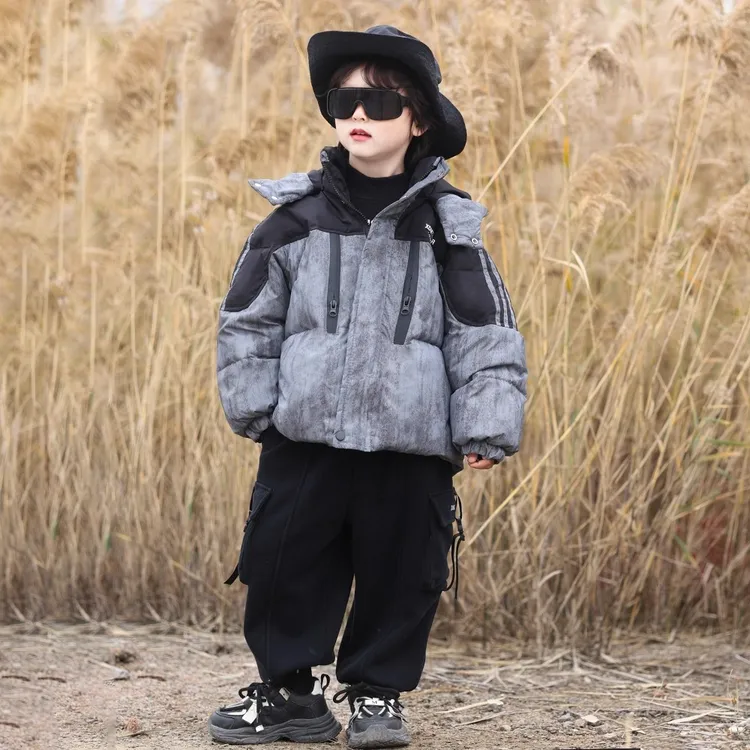 儿童羽绒服冬季2025新款男童冬装加厚保暖白鸭绒外套宝宝棉服上衣