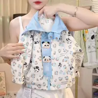 MOMOCO秋季男童新款可爱满印小熊猫玩偶童趣休闲外套77330138075