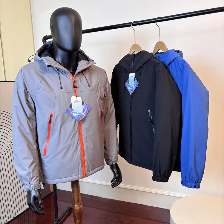 户外保暖棉衣 男士冬季防风防泼水潮流撞色连帽运动休闲棉服外套