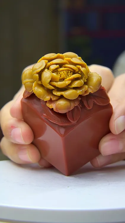 寿山芙蓉石，花开富贵