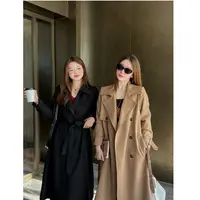 《橘红色的秋天》运补-6-韩系气质纯色高级感慵懒风衣外套2244
