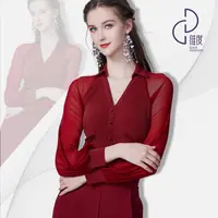 【维度舞服】Y362原创设计新款女士上衣摩登舞练习服溯源好物