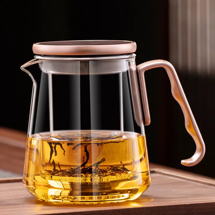 加厚耐热泡茶壶玻璃内胆办公家用茶水分离泡茶杯功夫茶具花茶壶