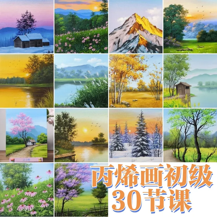 第五期丙烯画98元30节课