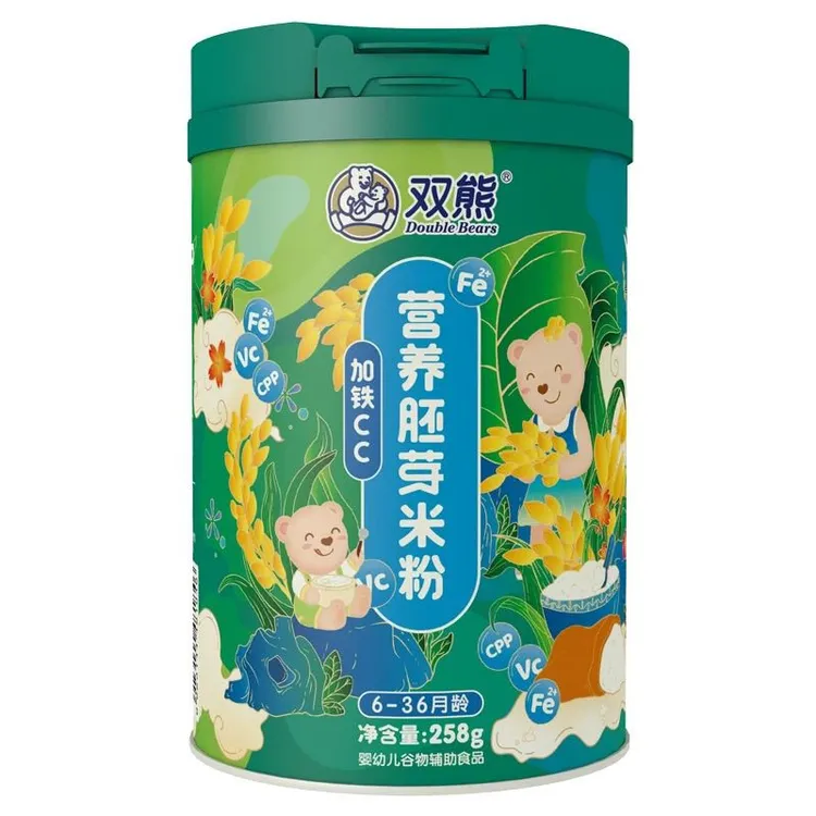 双雄胚芽米米粉小米米粉氨基酸米粉加铁益生菌果蔬牛肉米粉