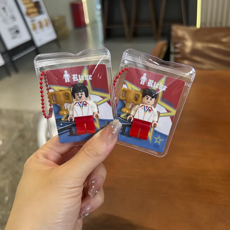 新款国乒莎头组合人仔背包挂件钥匙扣可拆卸孙颖莎王楚钦周边礼物