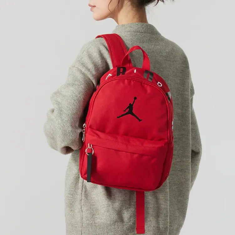 【达人专属】耐克男包女包2025新年款红色大容量运动休闲双肩背包