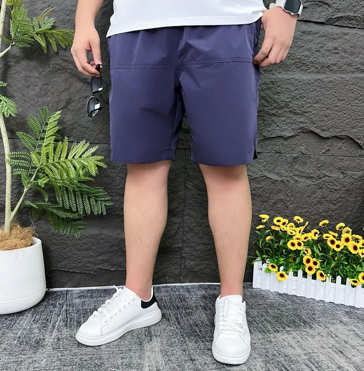 大码男装 夏季速干休闲短裤 男士加大薄款速干五分裤25312