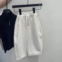 9955升级2.0版本加绒加厚简约白色儿童阔腿裤