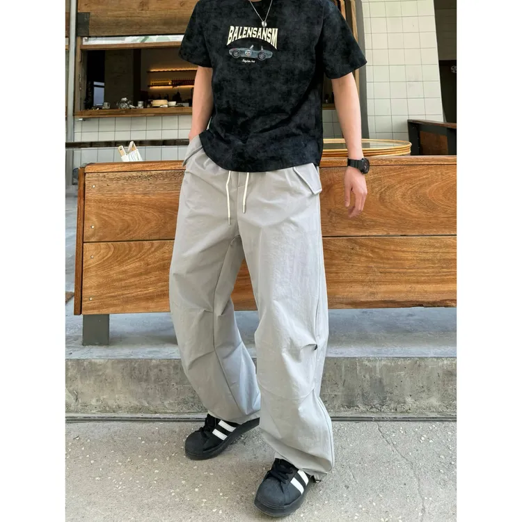 【ZQ】春夏季男士美式休闲透气速干工装伞兵直筒长裤裤子6150