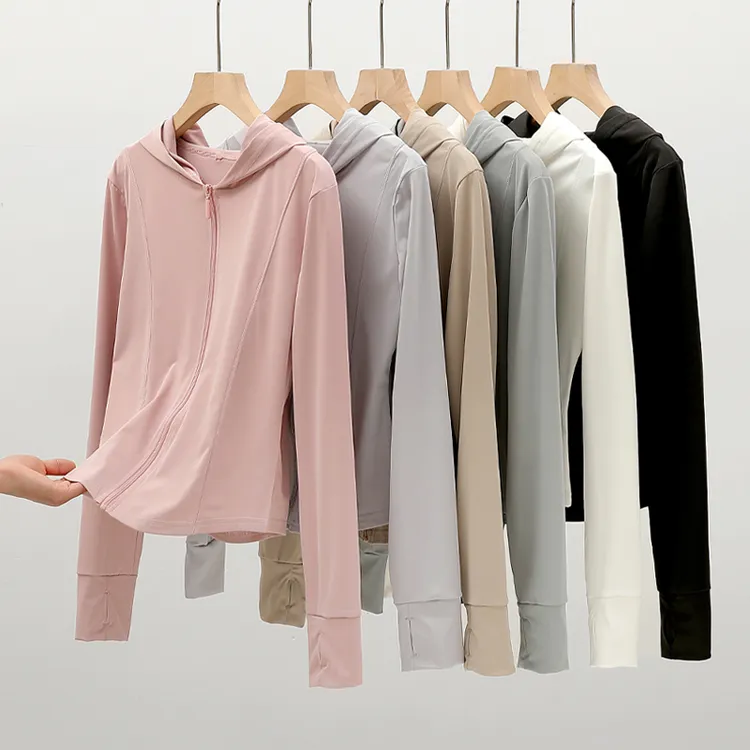 连帽防晒衣女户外防紫外线夏季冰丝凉感薄款透气防晒服外套