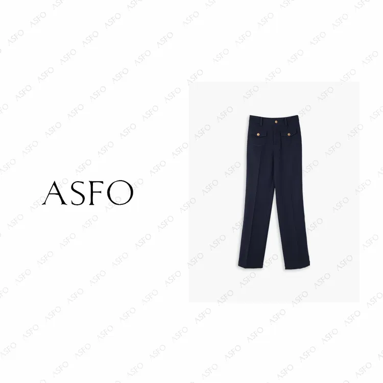 【AS金钱袋】25新定制原创大牌显瘦百搭羊毛直筒裤AS25QXXK04333