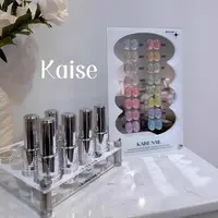 kaise【舍下恺舍16色水光镜云锦碎钻套装美甲店专用带收纳】