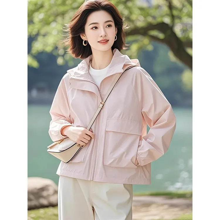 优雅气质风清新感外套女士2025春秋新款新颖别致高级感舒适感上衣