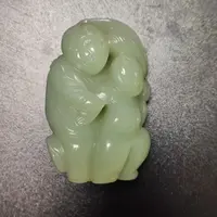 清代和田玉童子知荷/YSY099A5/集萃斋