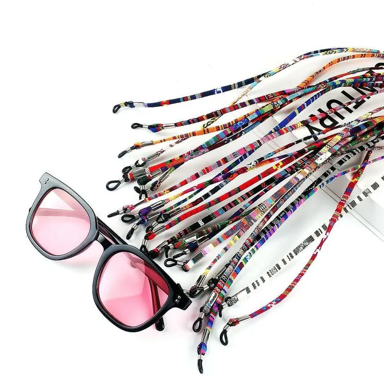 民族风彩色布艺眼镜链挂脖女镜太阳镜防滑防脱落配件儿童手工网红