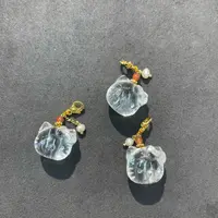 C157-白水晶KT猫吊坠0002