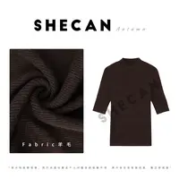 SHECAN【秋风起】秋季静奢风简约格调绵羊毛桑蚕丝针织毛衫5QC229