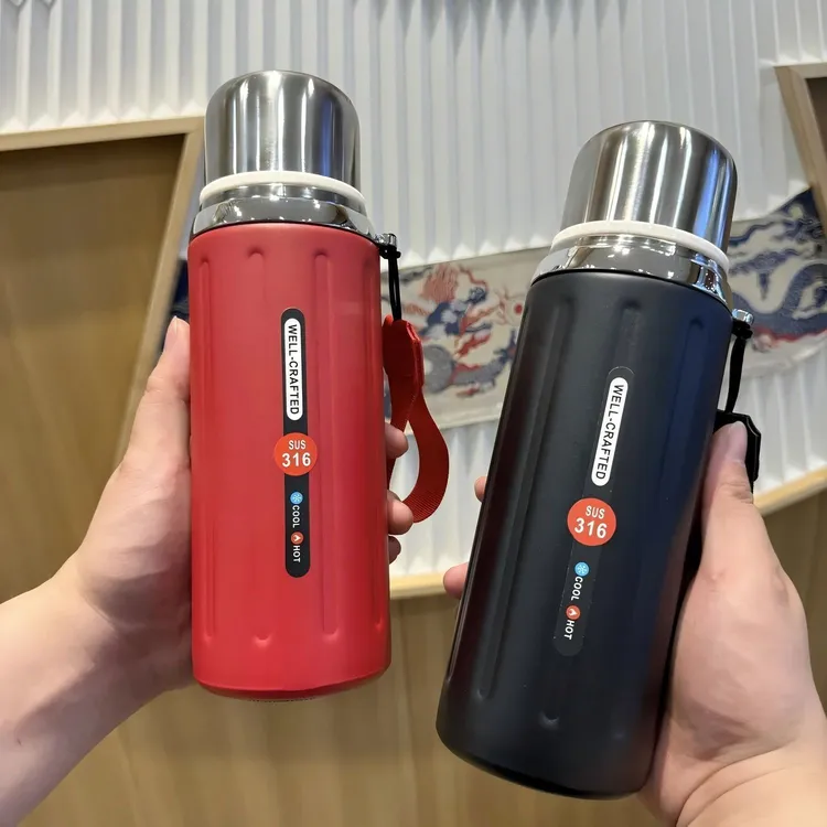 不锈钢保温杯高颜值茶水分离大容量男女水杯316便携户外便捷