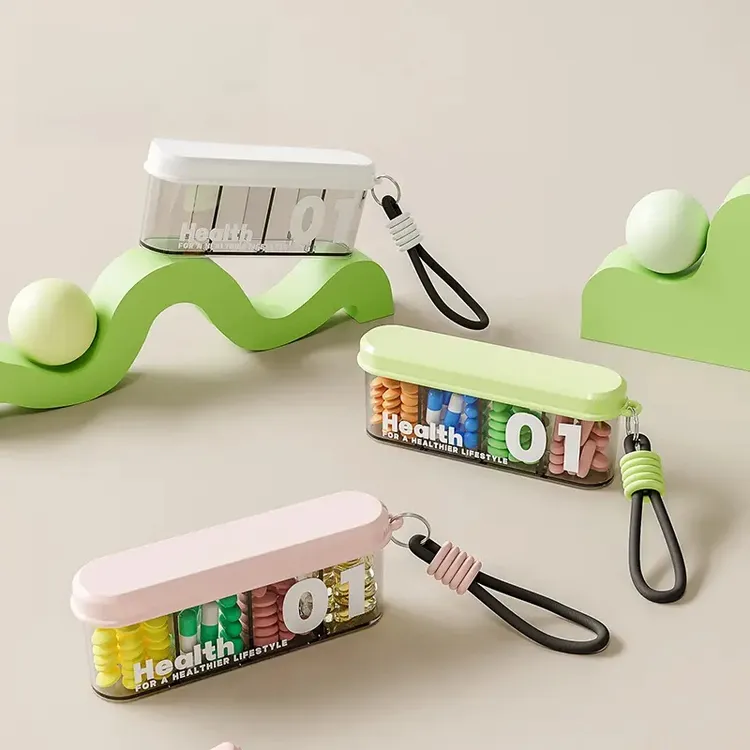 便携式迷你随身小药丸药品分装盒药盒一周七天早中晚一日三餐密封