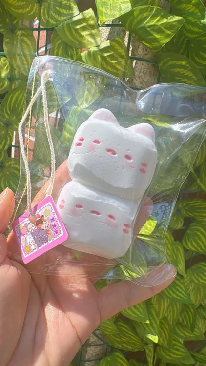 硅胶猫头捏捏玩具奶油泥感解压慢回弹童趣设计