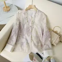 子母依牡丹花空调衫25205BKF8042