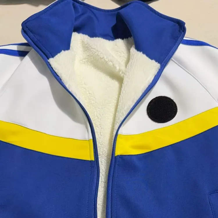 正大双语羊羔绒校服外套