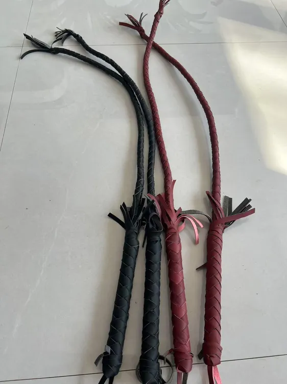 牛皮健身鞭子响鞭武术防身长鞭甩鞭牧羊鞭95厘米防水鞭皮鞭