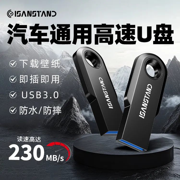 SanStand车机壁纸专用双接口高速U盘手机车机两用FAT32格式USB3.0