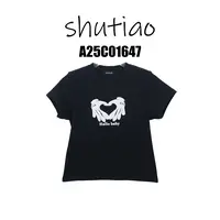 【SHUTIAO】2025夏季：新款小众设计款T恤A25C01647