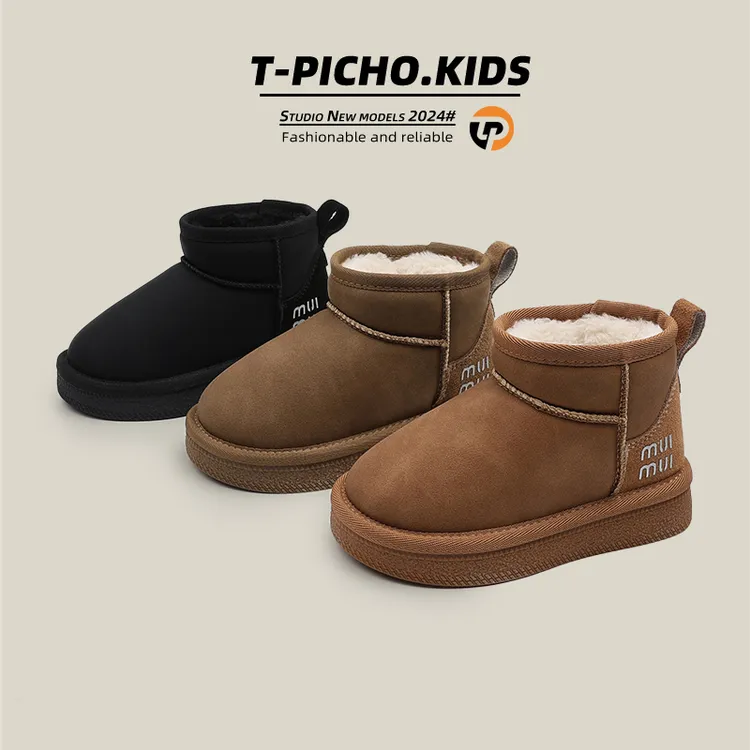 23-39码【软乎乎】妈妈选大2码-冬季新款儿童大棉保暖雪地靴-610