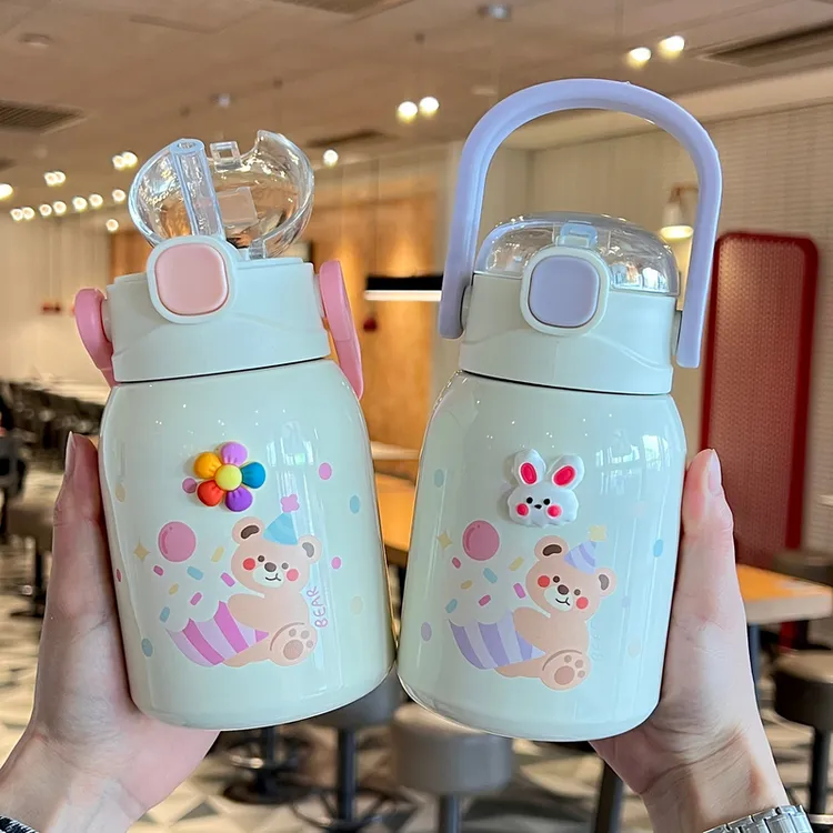 儿童保温杯水杯新款女孩小巧小学生上学专用杯子幼儿园手提水壶