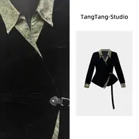 【TangTang·Studio】茱丽叶丝绒高级气质显瘦女装上衣-258513