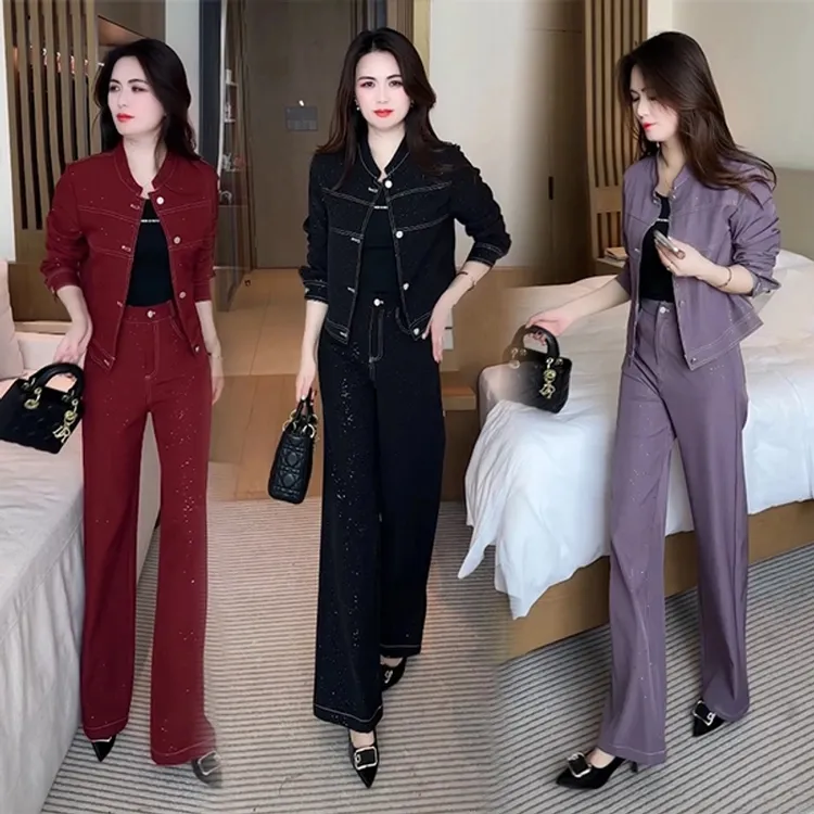 春秋新款时尚洋气穿搭气质休闲显瘦减龄时髦套装秋季韩版长袖宽松