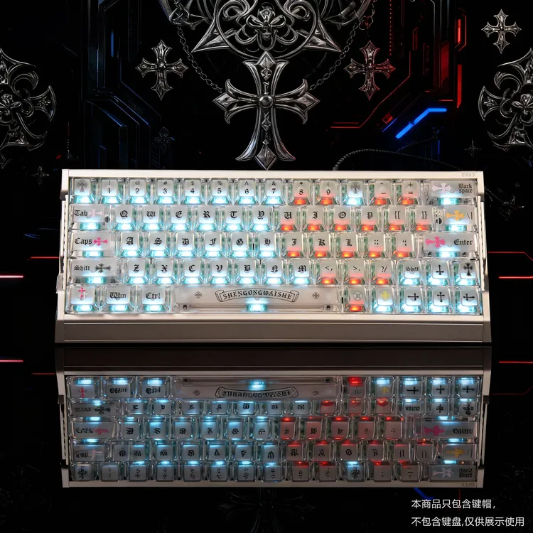 ev63克罗心雾透键帽推荐wooting小蜜蜂魔导士夜魔迈从68磁轴键盘