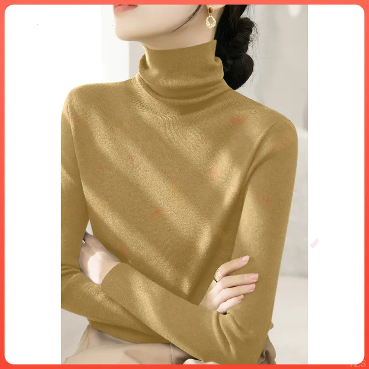 高级2420灰堆堆领大衣打底上衣外套内搭长袖针织衫女秋季新款毛衣