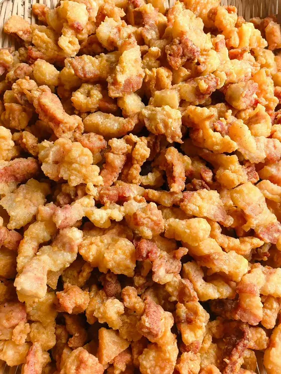 广水农家现炸菜籽油应山滑肉口感鲜香老家味道