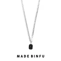 钛钢项链 2024年新款配饰 钛钢男女同款银色百搭项链