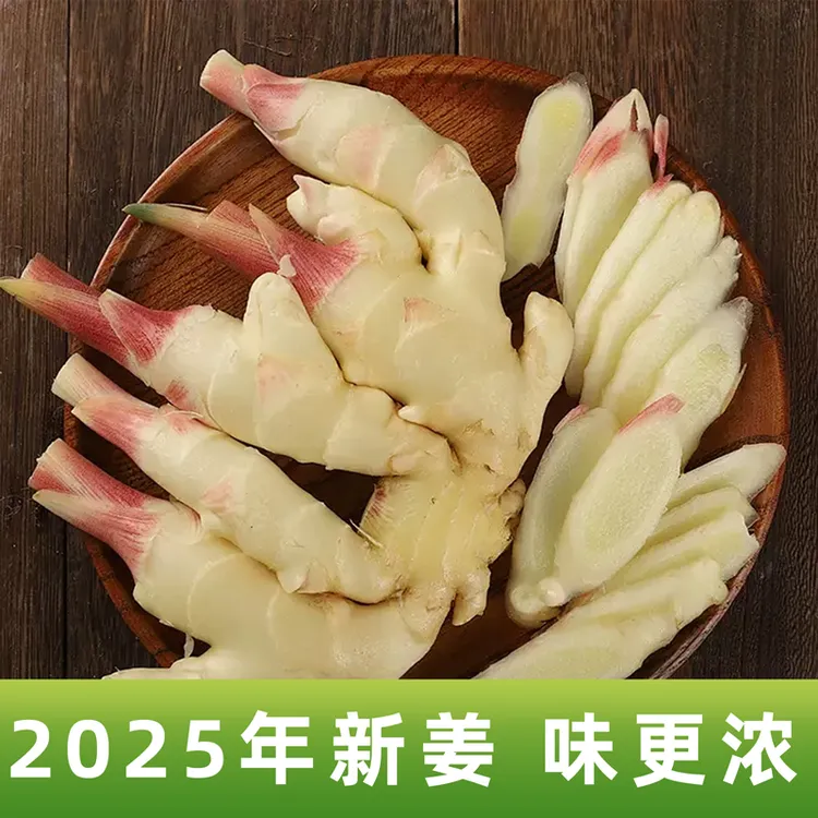 贵州红芽嫩姜小黄姜新鲜现挖仔姜当季蔬菜香味浓郁新辣够山地种植