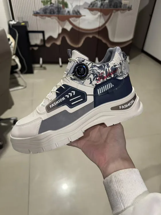 保罗正品男鞋秋冬高帮加厚马丁靴耐磨防滑工装靴潮流时尚休闲鞋