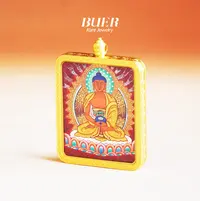 【不二】 大师手绘唐卡 • 吊坠 5*4cm