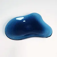 【直径31CM】摩瑟家居【荷叶果盘-小号】LKDF花瓶摆件玻璃花盆