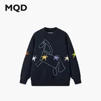 【拜年服】MQD男童25冬新款内搭半高领保暖针织衫9654W0780