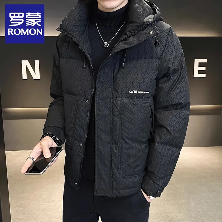 Romon/罗蒙羽绒棉服潮牌复古男装高品质冬季新款2025年百搭帅