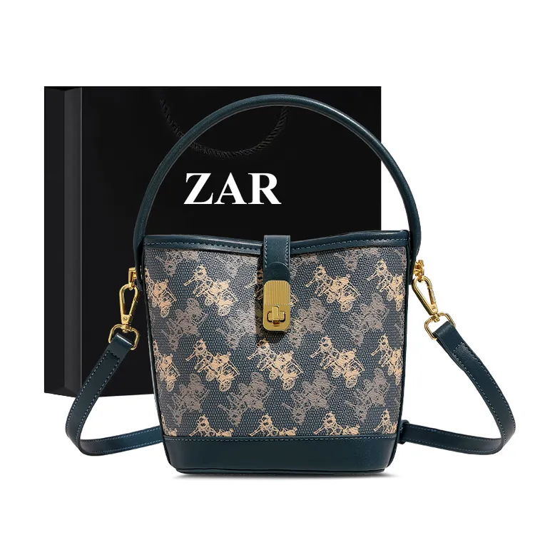 ZAR&RUILR/查瑞娜小水桶包包女百搭手提小包高级感小众单肩斜挎包