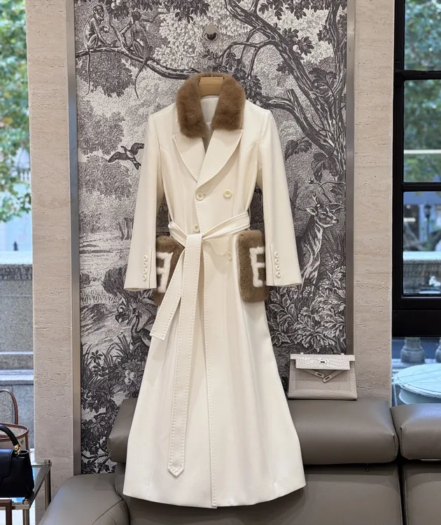 【YINGFEI PARIS】高级定制羊毛水貂大衣