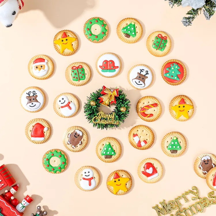 圣诞节3D小饼干裱花独立包装送女朋友儿童幼儿园平安夜礼物零食品
