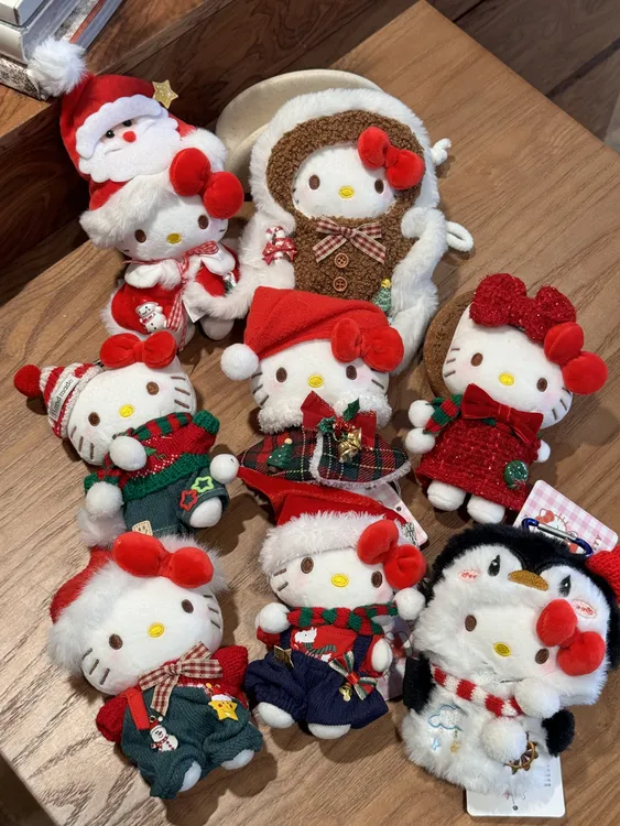 正版hello kitty包包挂件圣诞树雪人可爱圣诞节礼物包挂饰